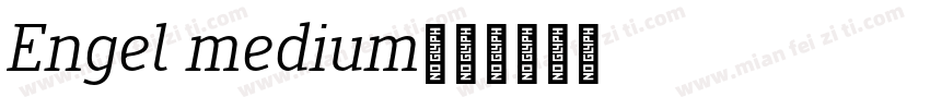 Engel medium字体转换
